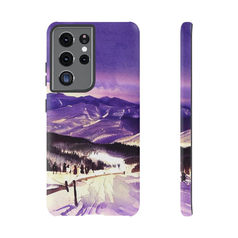 Vail Colorado at Christmas - Impact Resistant Phone Case Samsung Galaxy S21 Ultra Matte